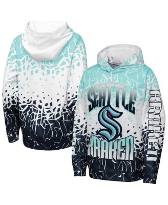 Outerstuff - Big Boys and Girls Light Blue Seattle Kraken Frozen Frenzy Hoodie