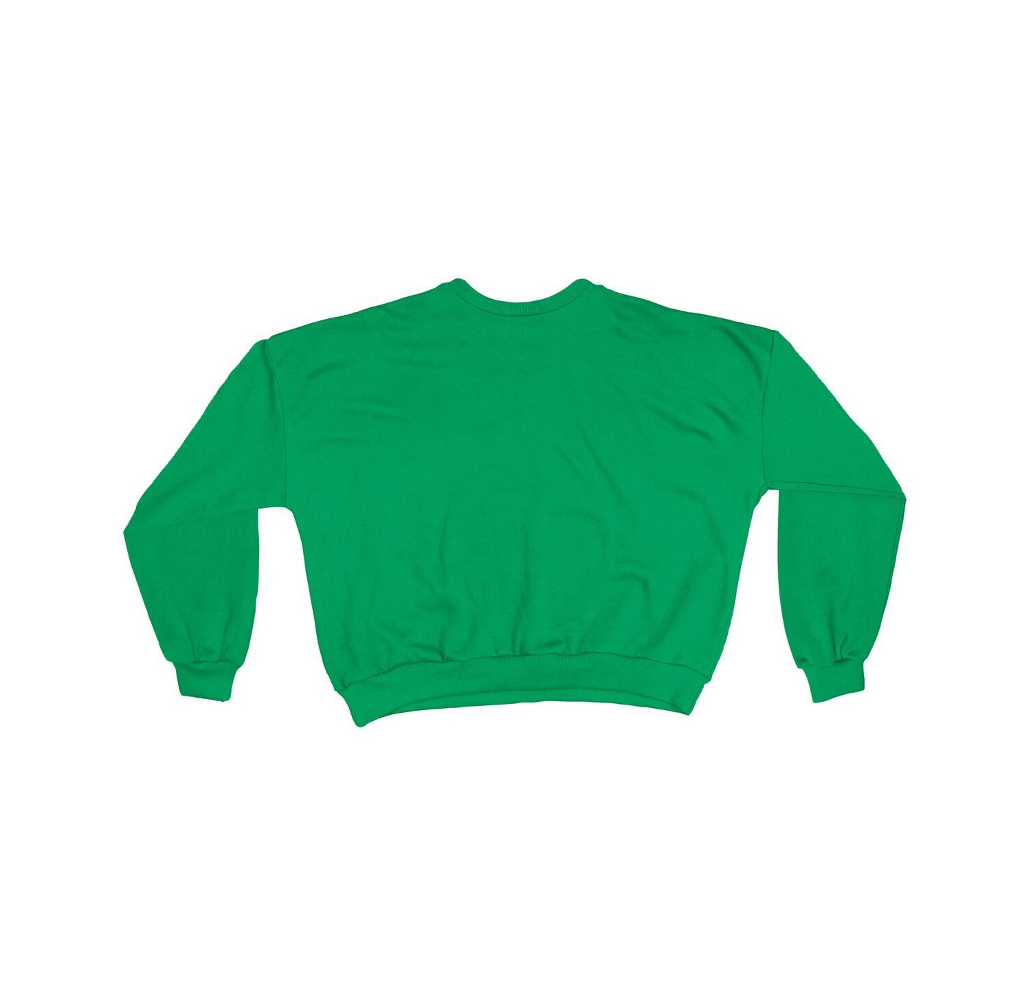 Women's Green Notre Dame Fighting Irish Oversized Janice Waist-Length Sweatshirt