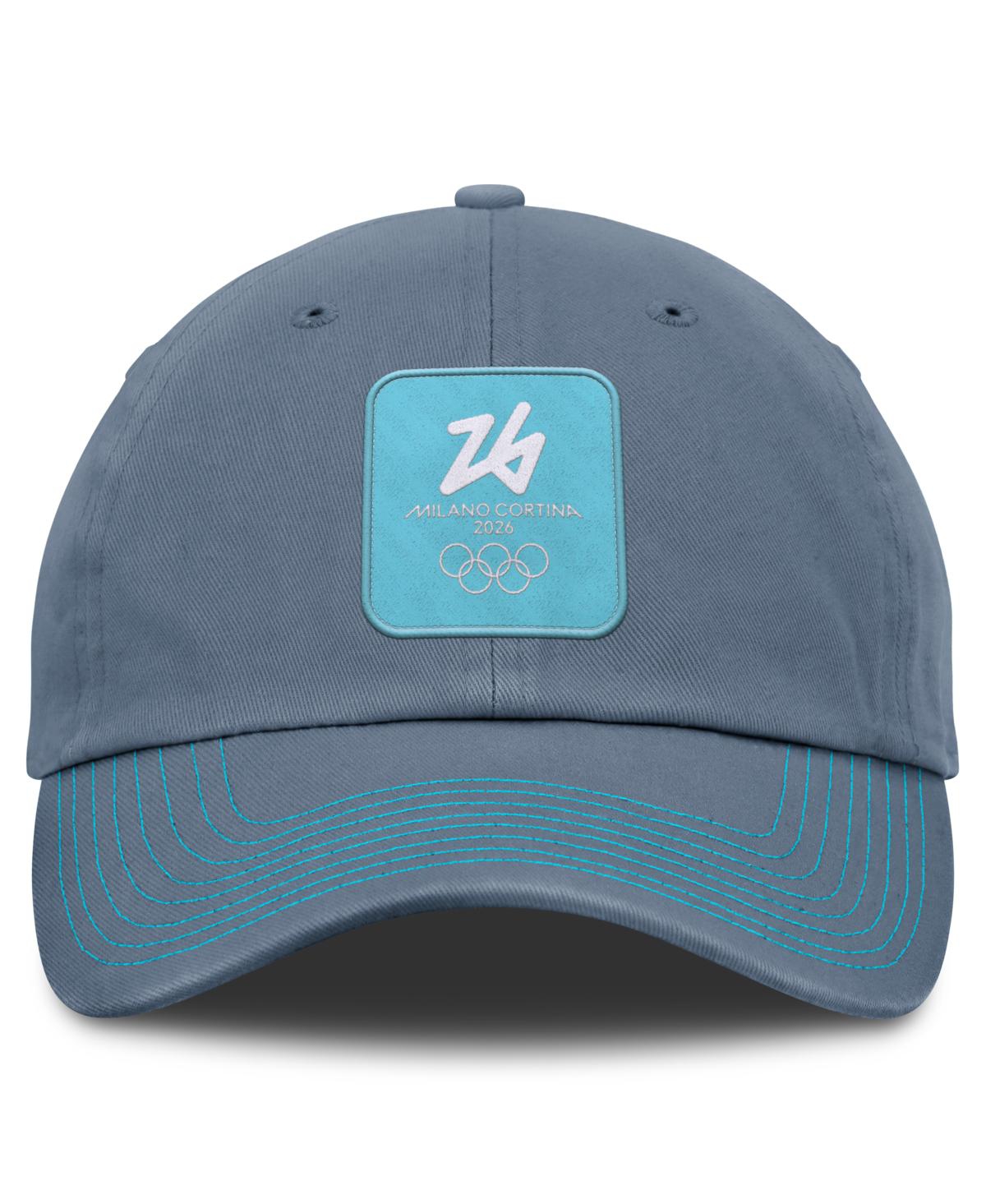 Fanatics Men's Gray Milano Cortina 2026 Winter Olympics Myth Adjustable Hat In Blue
