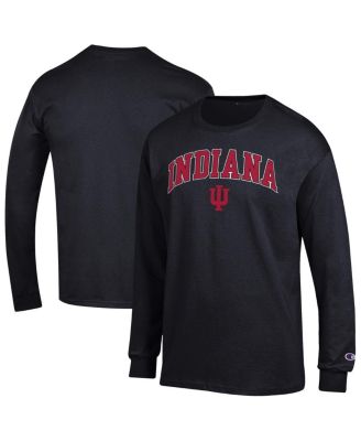 Men's&nbsp; Black Indiana Hoosiers Arch Over Logo Long Sleeve T-Shirt