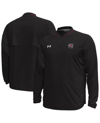 Under Armour - Men's Black South Carolina Gamecocks Motivate Long Sleeve Quarter-Zip Jacket