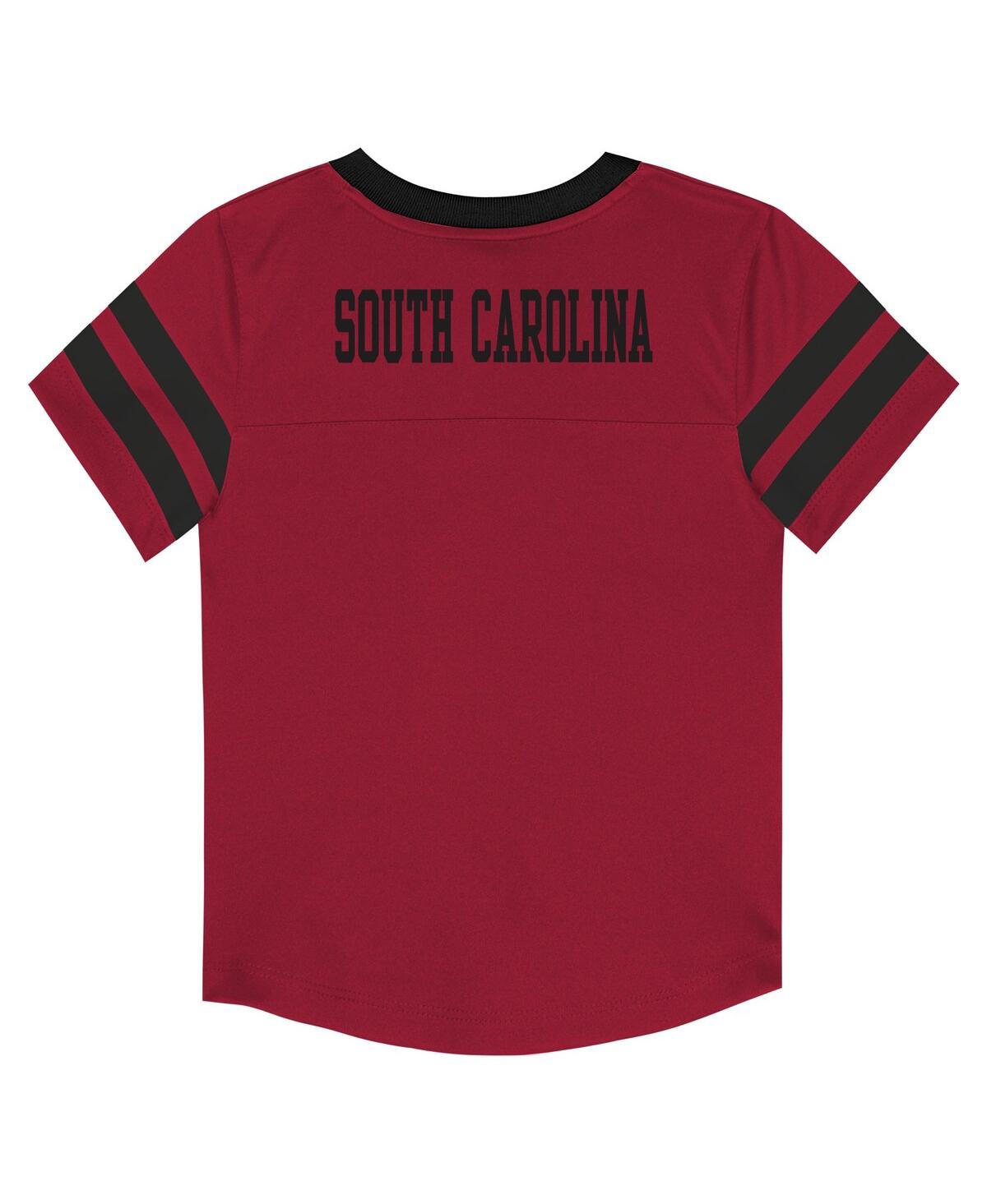 Outerstuff Baby Boys And Girls 2-piece Garnet South Carolina Gamecocks Team Logo Red Zone Top And Pant Set In Burgundy
