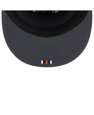 Men's Charcoal Cincinnati Bengals 2025 Sideline Cold Weather Split Panel 9FIFTY Snapback Hat