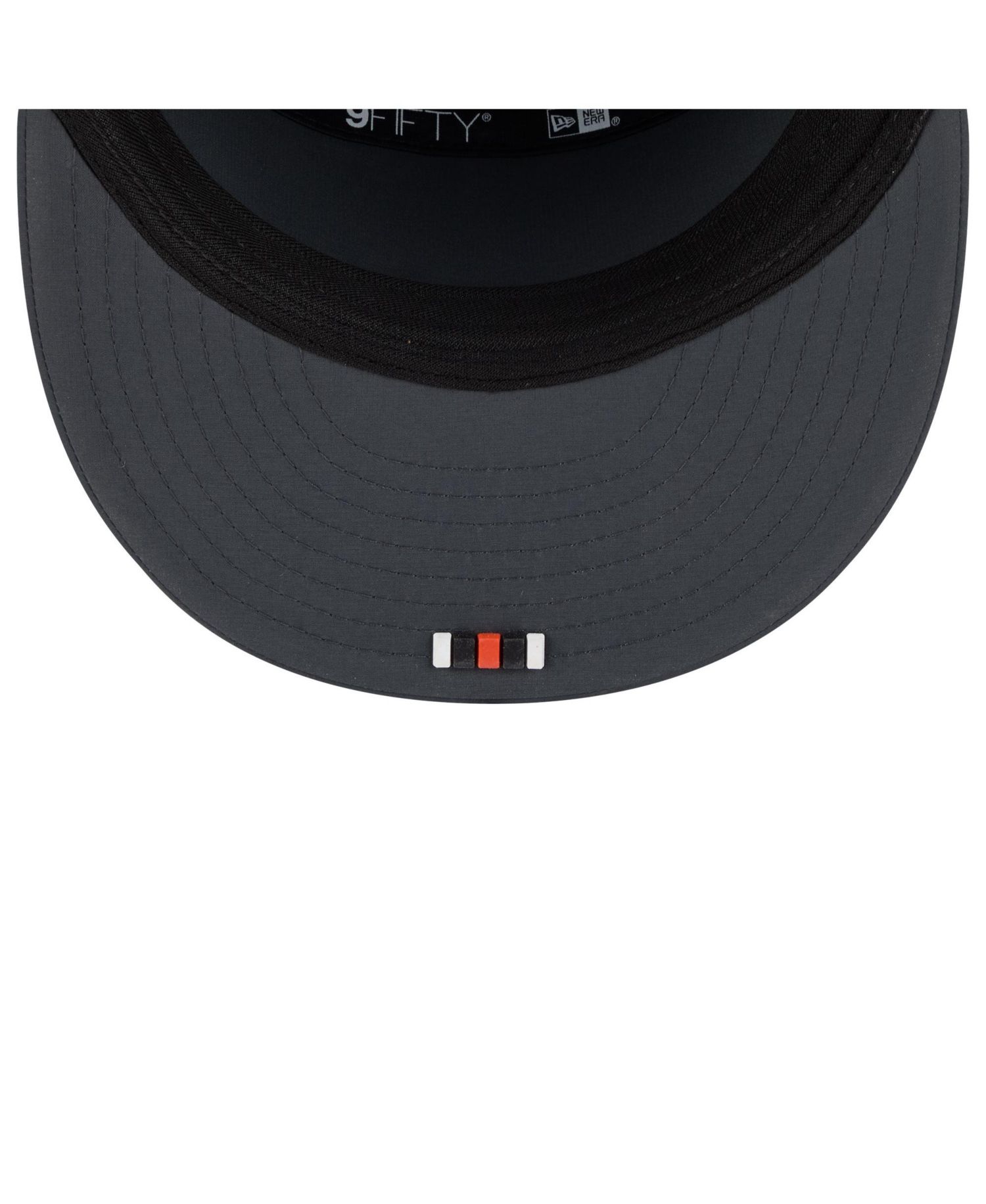 Men's Charcoal Cincinnati Bengals 2025 Sideline Cold Weather Split Panel 9FIFTY Snapback Hat