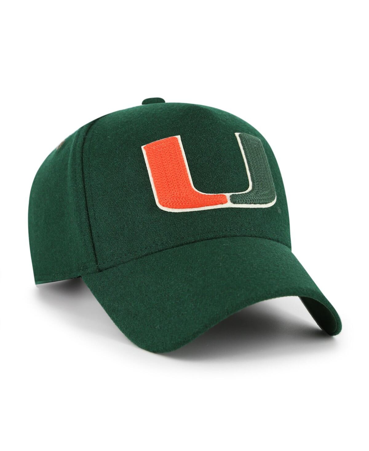 47 Brand Men's And Women's Green Miami Hurricanes Collections Golden Age Offside Dt Adjustable Hat In Green