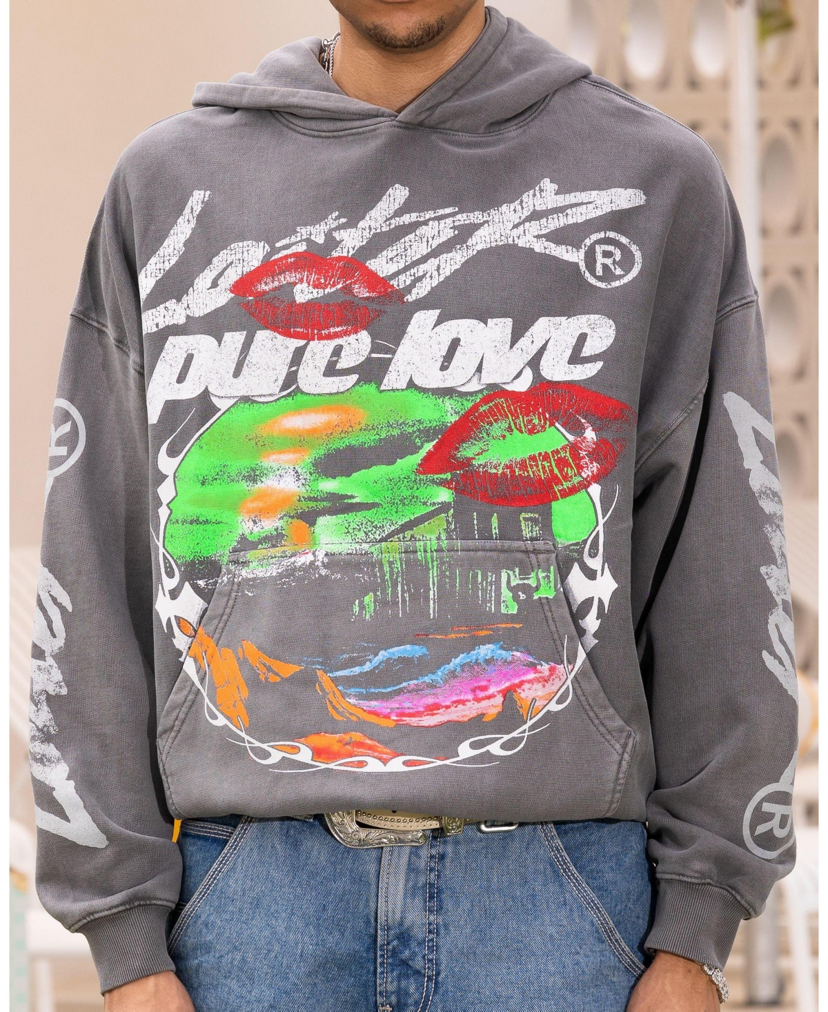 Loiter Men's Pure Love Vintage Hoodie