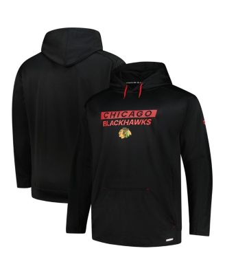 Fanatics - Men's Black Chicago Blackhawks Authentic Pro Big Tall Pullover Hoodie