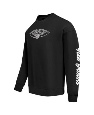 Men's Black New Orleans Pelicans Paint the City Drop Shoulder Sweatshirt