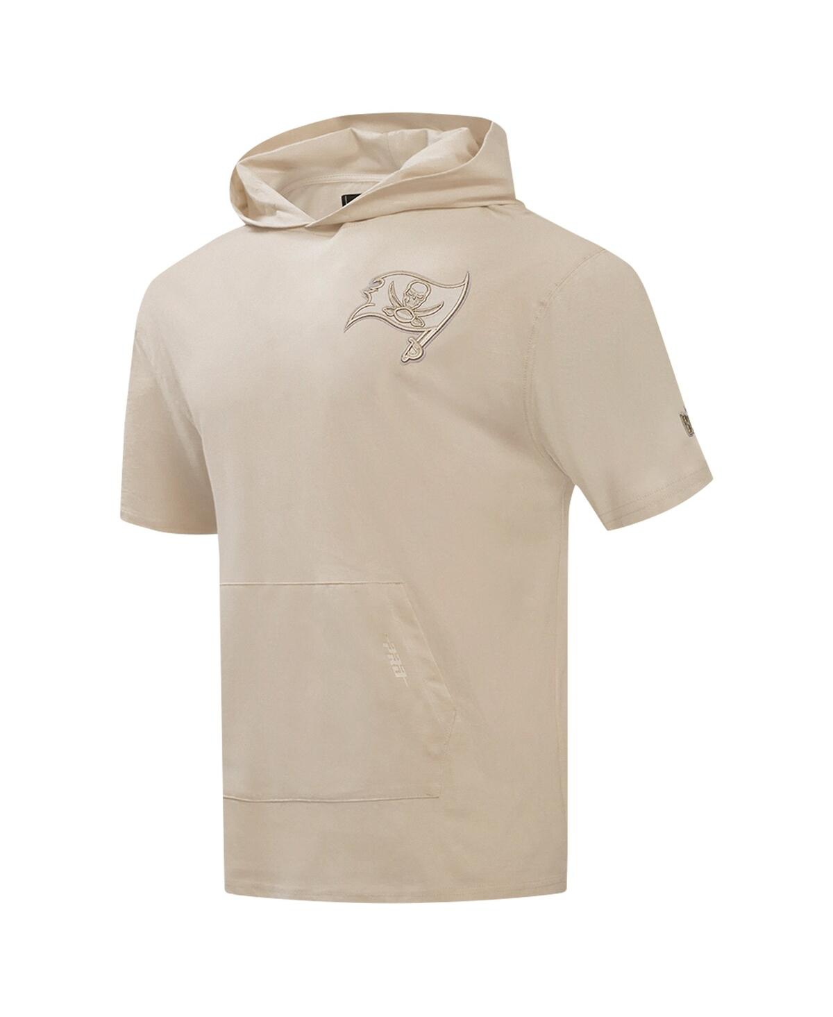 Pro Standard Men's Tan Tampa Bay Buccaneers Neutrals Capsule Short Sleeve Pullover Hoodie