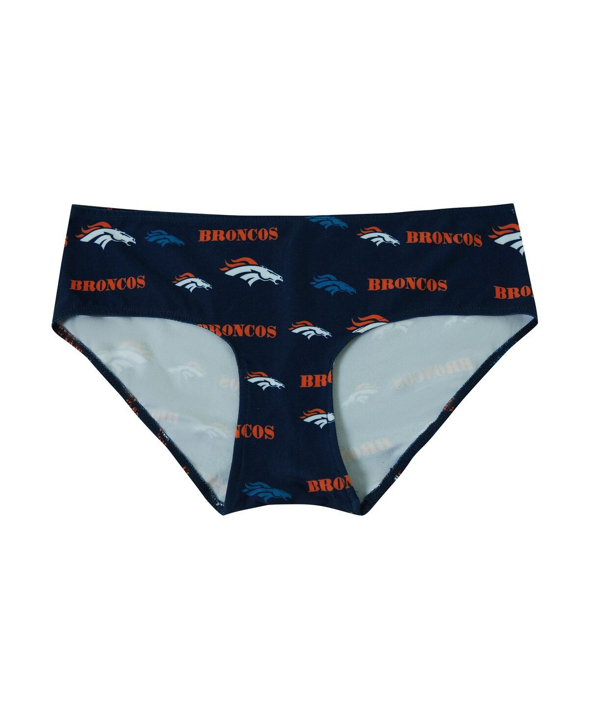 Concepts Sport Women's Navy Denver Broncos Mosaic Allover Print Knit Panty In Blue