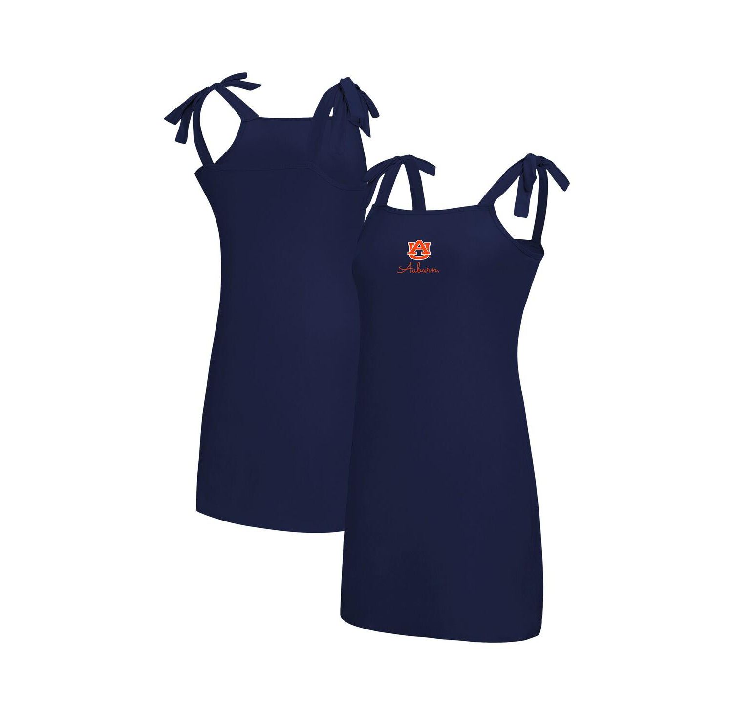 Women's Navy Auburn Tigers Tie-Shoulder Nightdress