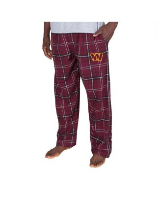 Concepts Sport - Men's&nbsp; Burgundy Washington Commanders Ultimate Plaid Flannel Pants