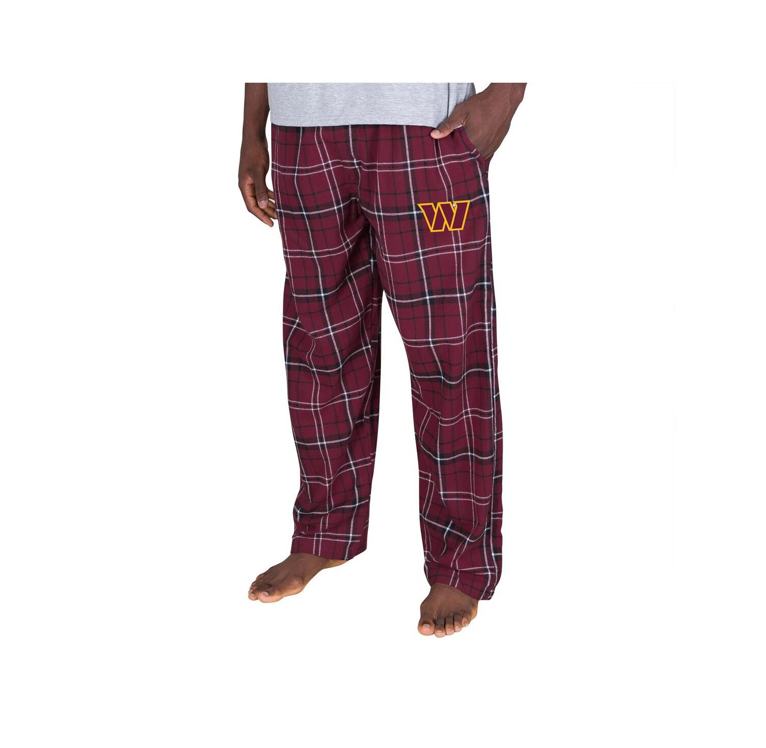 Men's Burgundy Washington Commanders Ultimate Plaid Flannel Pants