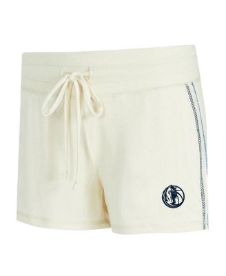 Women's 2-Piece Cream Dallas Mavericks Kaki Hacci Knit Long Sleeve Top and Shorts Set