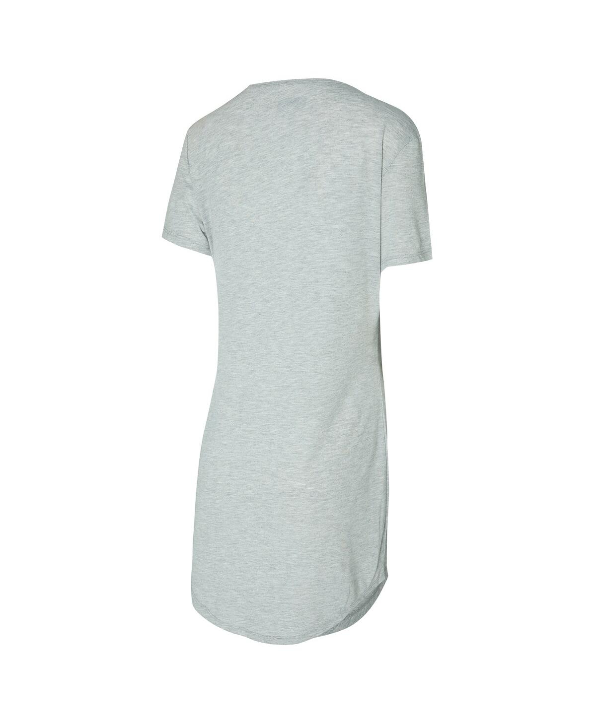 Concepts Sport Women's Gray Jacksonville Jaguars Petition Knit Nightshirt In Gray