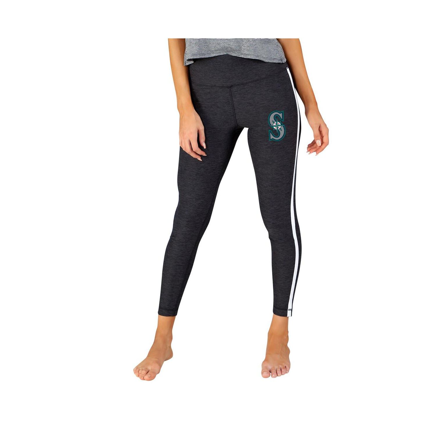 Women's Charcoal/White Seattle Mariners Centerline Knit Leggings
