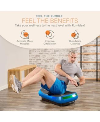 Rumblex 4D Vibration Plate – Triple Motor, 3D/4D Vibration for Whole Body Fitness