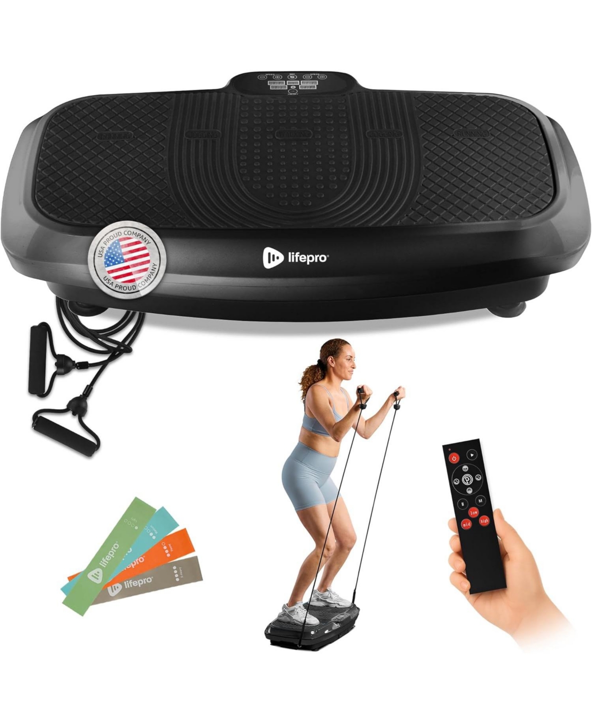 LifePro 3D Vibration Plate – Dual Motor Oscillation & Pulsation for Full Body Home Fitness