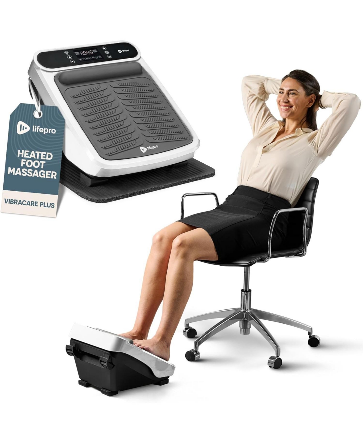 LifePro Foot Massager for Neuropathy - Heated Calf & Foot Therapy, Soothing Blood Revitalization