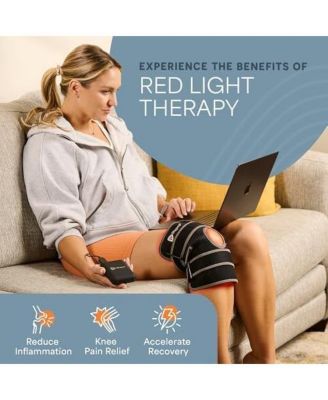 Adjustable Red & Near Infrared Light Therapy Knee Brace for Pain Relief & Faster Recovery
