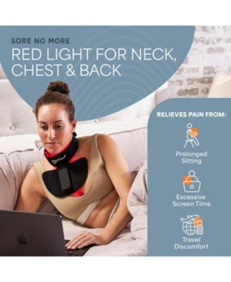 Compact Red Light Therapy Device for Neck - Rechargeable & Portable Near Infrared Therapy with Multiple Settings