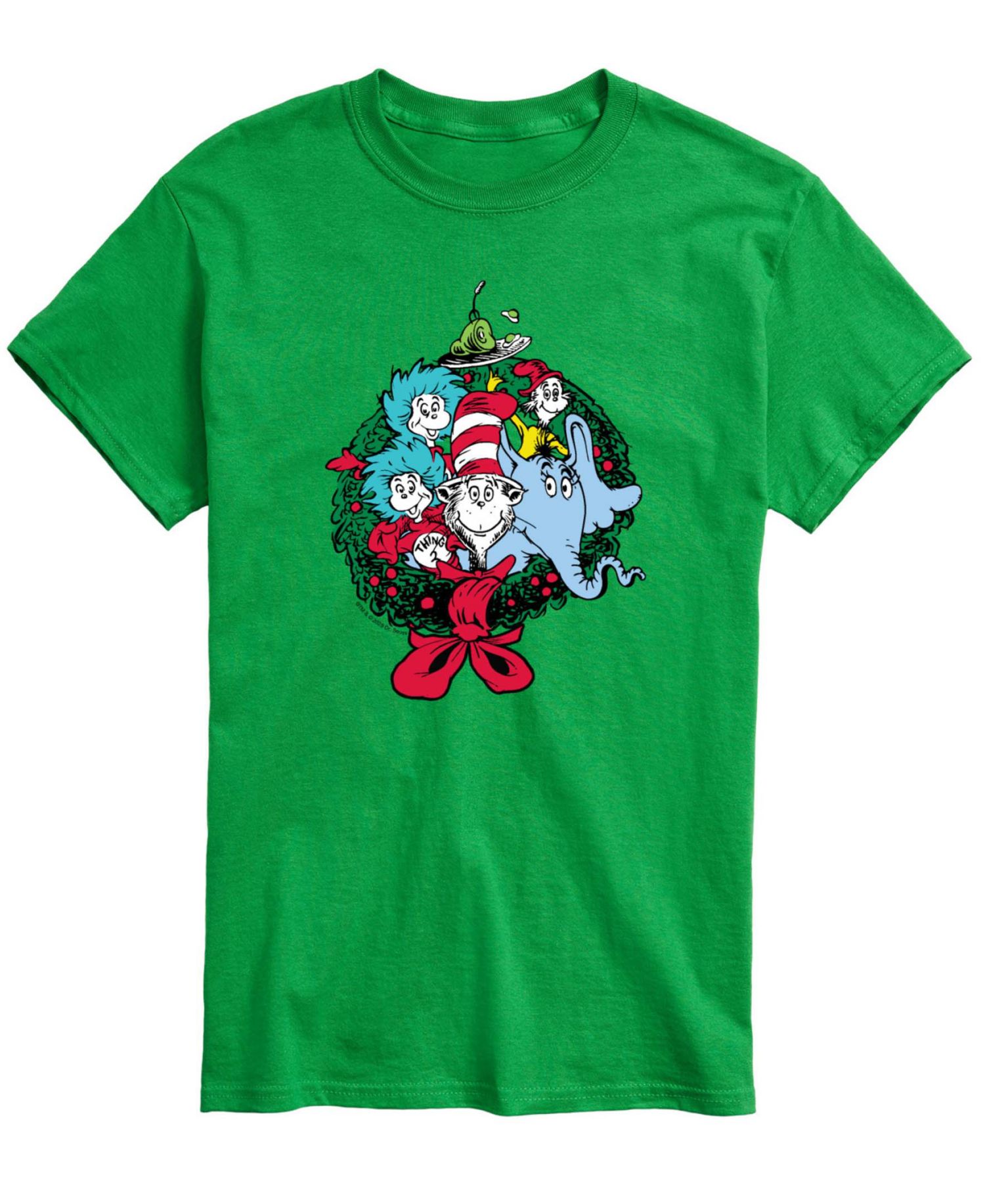 Men's Dr. Seuss Christmas Wreath Short-Sleeve Graphic T-Shirt