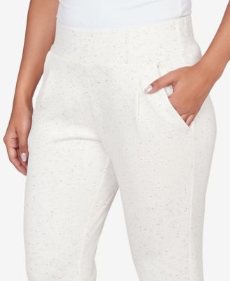 Petite Ultra Soft Knit Cuffed Ankle Pant