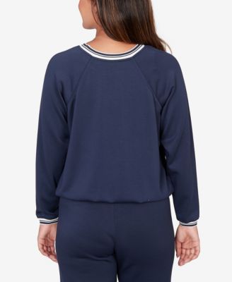 Petite Ultra Knit Bubble Hem Pullover Top