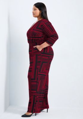 Women's Plus Size Mara Wrap Front Jumpsuit