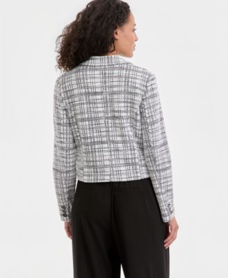 Women's Notch Collar Cropped Blazer