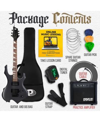 36.5" Electric Guitar Kit with Amplifier & Accessories - PMGTRKT101