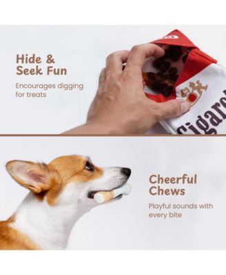 3 Packs Squeaky Puff Stick Toys with a Box,Funny Interactive Dog Toys