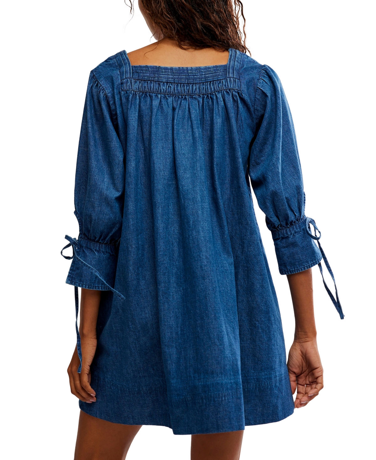 Free People Women's Sonora Cotton Denim Mini Dress