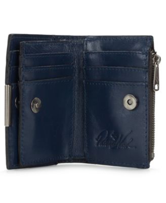 Busalla Leather Bifold Zipper Wallet