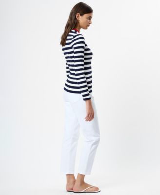 French Connection Women's Crewneck Long-Sleeve Top