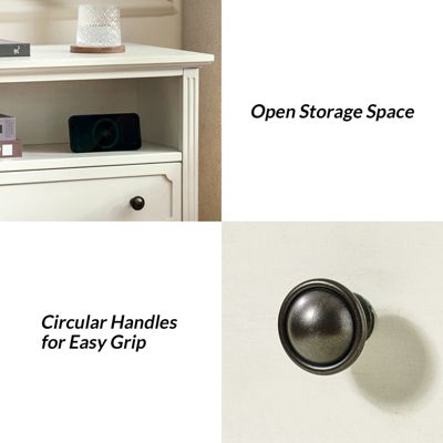 Kamilo Transitional 2-Drawer Solid Wood End Table