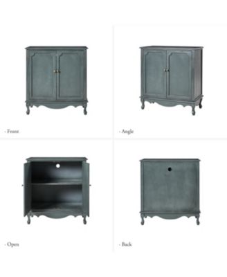 Farmhouse Pallantium 34" Tall 2-door Accent Cabinet with Adjustable Legs