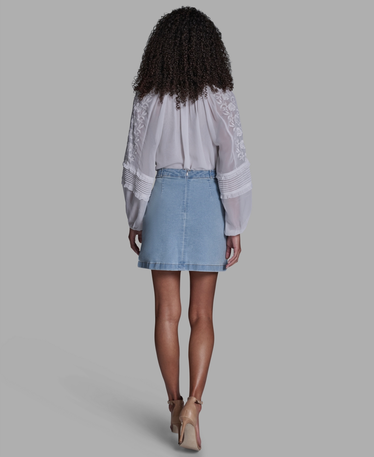 Bcbg Women's Button Waist Mini Skirt