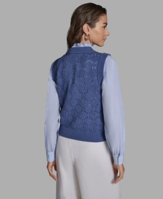 Women's Crewneck Sleeveless Sweater