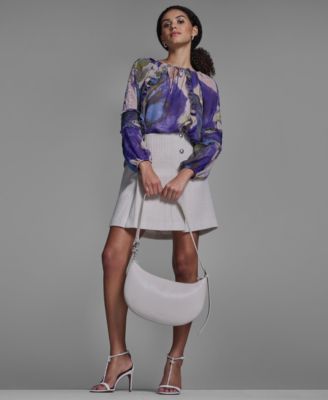 Women's Long-Sleeve Tie Detail Pull-On Top