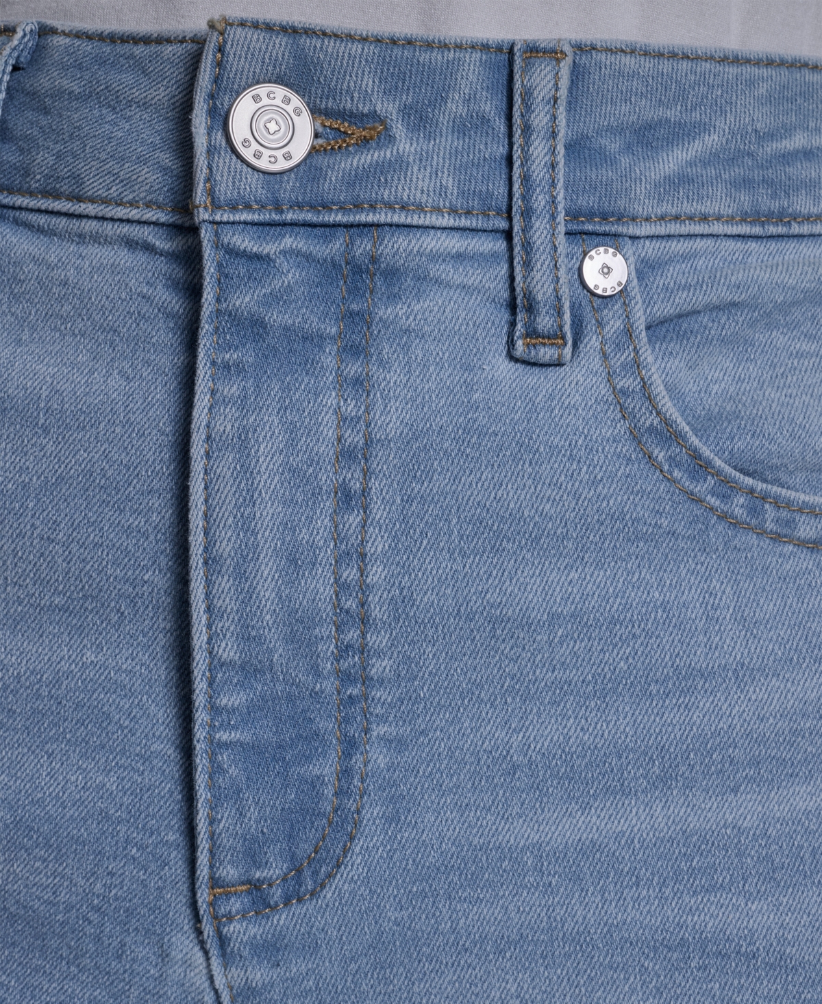 Bcbg Women's Wide Leg Mid Rise Jeans In Blue