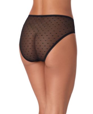 Women's Heart Mesh Bikini Panties