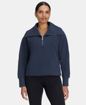 Sweaty Betty - Women's Peaceful Rib Half-Zip Cropped Sweatshirt