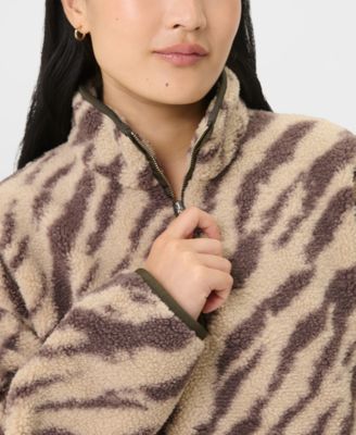 Women's New Plush Half Zip Sweatshirt