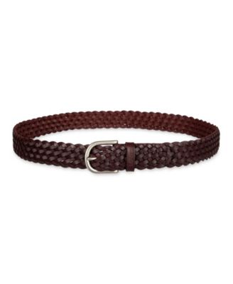 Women's Fully Adjustable Leather Braided Belt