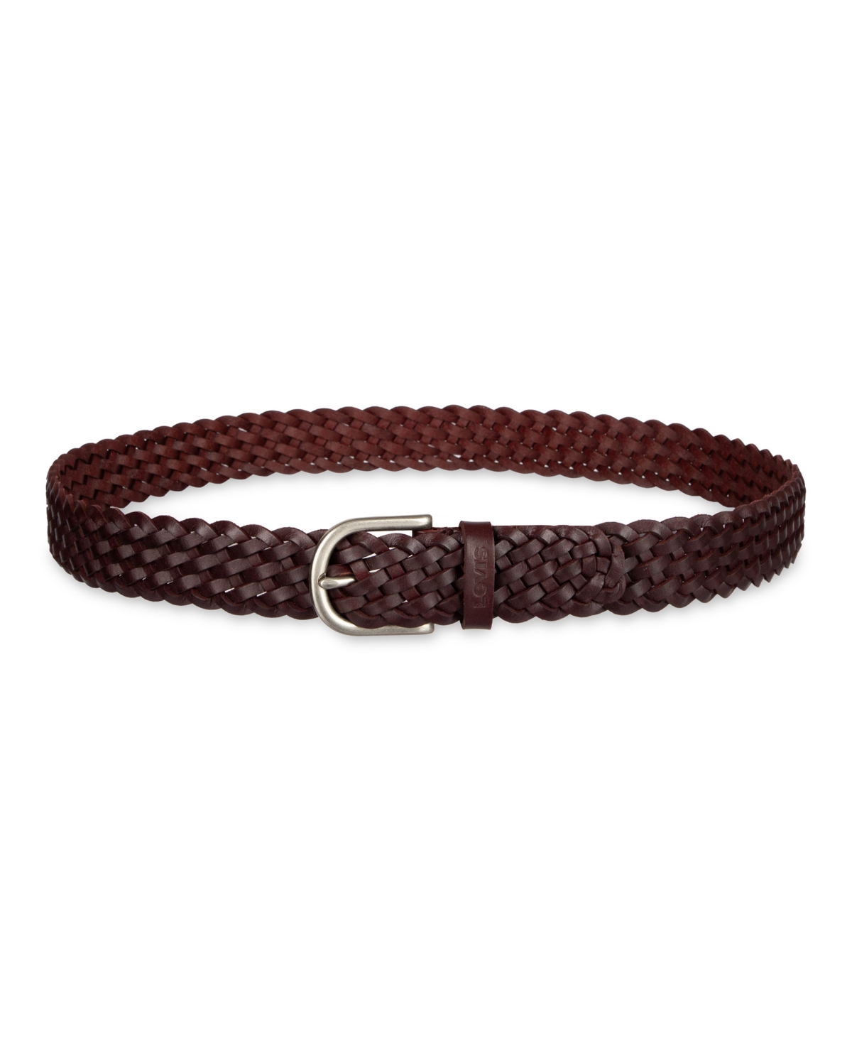 Levi's Women's Fully Adjustable Leather Braided Belt In Brown