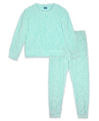 Girls' 6-16 Long-Sleeve Top and Jogger Pants, 2-Piece Pajama Set