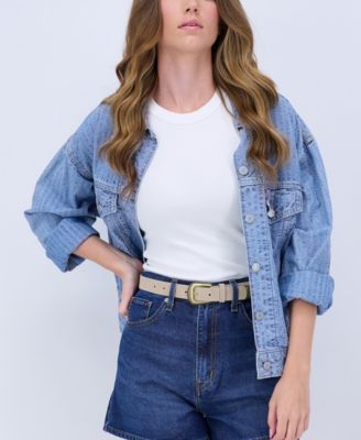 Women's Western Style Rope Detail Buckle Belt