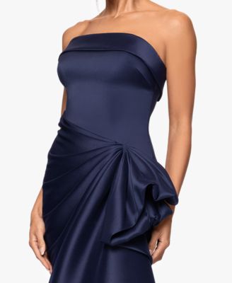 Petite Strapless Long Dress