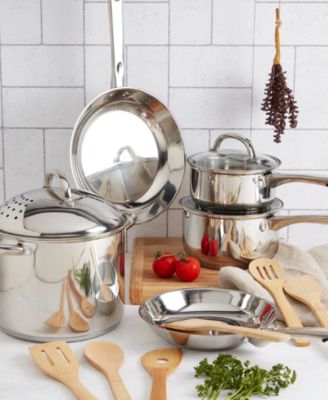 Induction-Ready Stainless Steel 14-Pc. Cookware Set